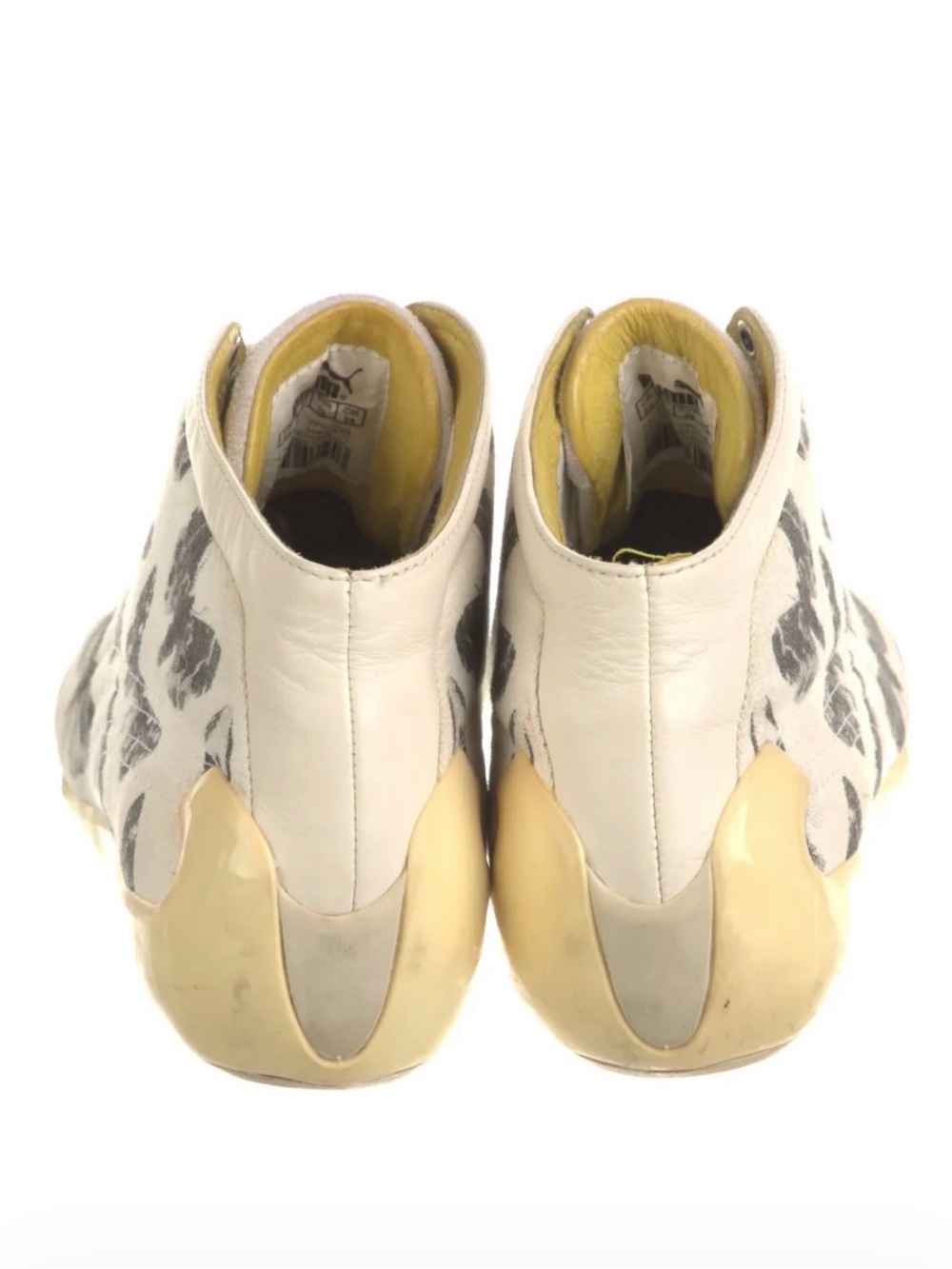 Alexander McQueen x Puma Butterfly-Print Women's High-Top Sneaker in Off-White 8 - Picture 4 of 5